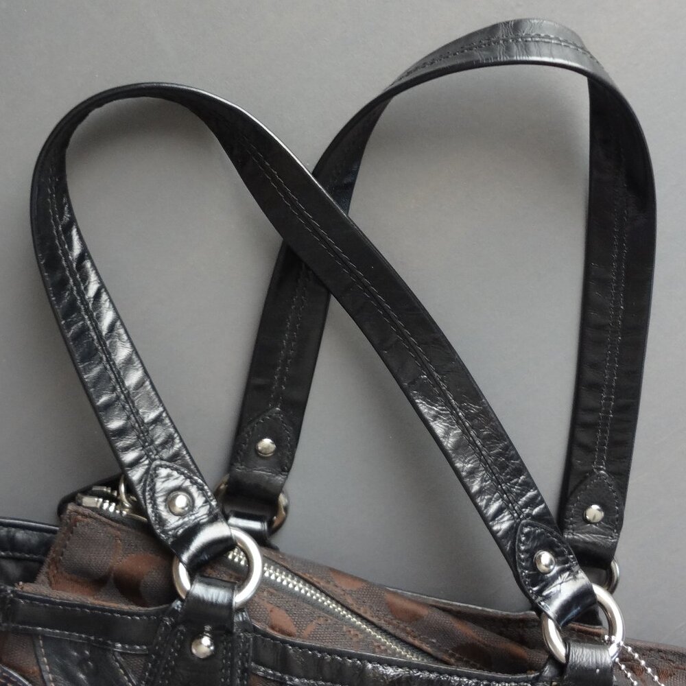 Coach signature circle patchwork tote bag - Picture 9 of 16